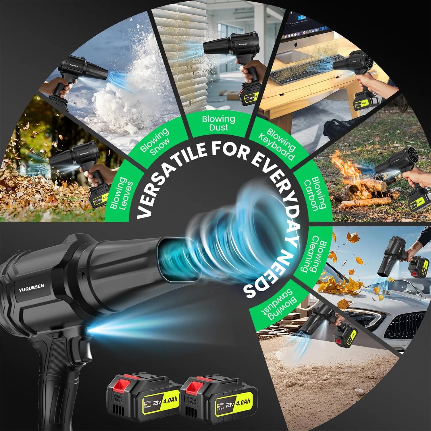 980,000 RPM Cordless Leaf Blower