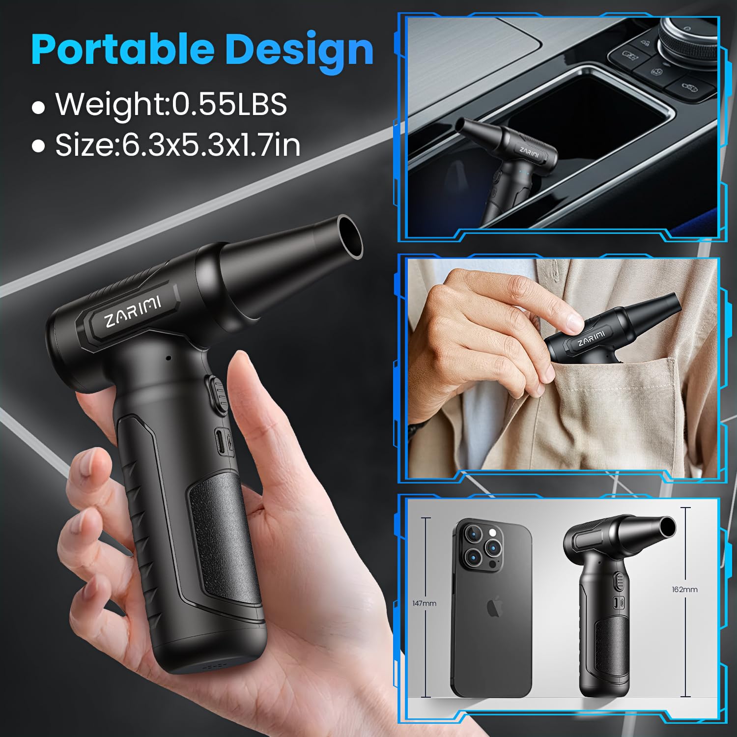 ZARIMI Electric Air Duster - 33,0000 RPM