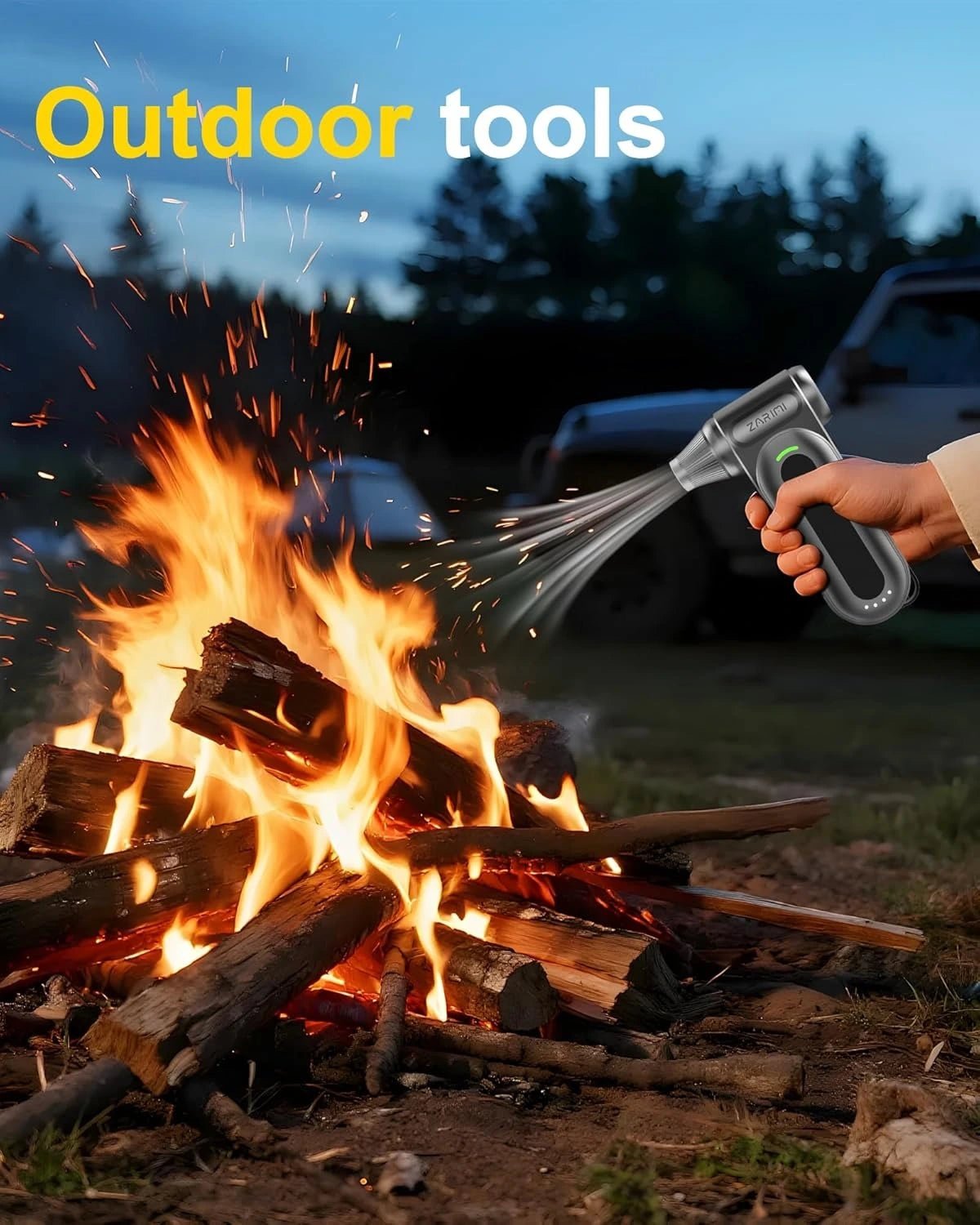 ZARIMI air duster in action